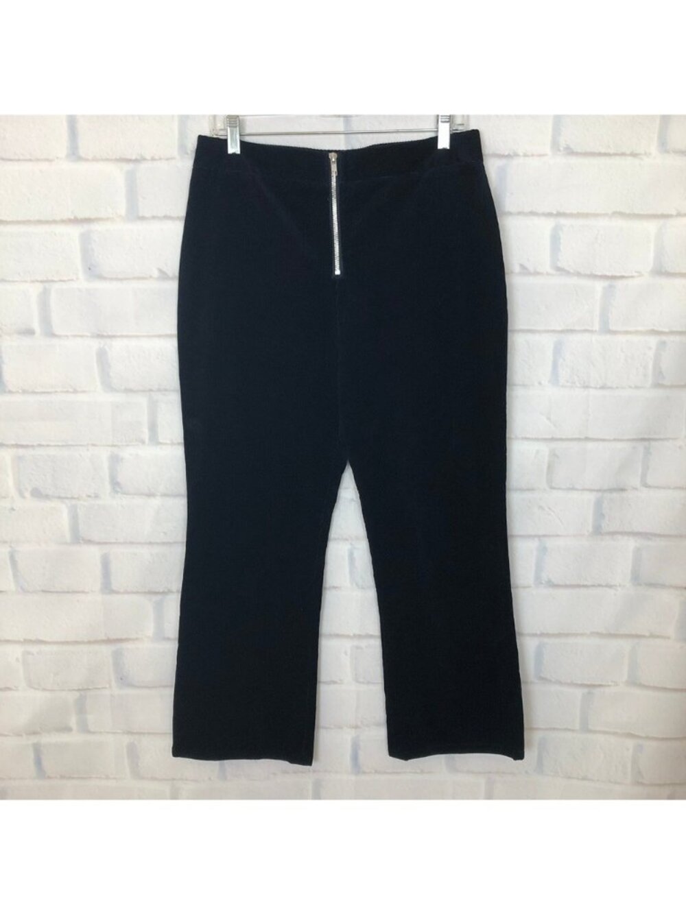 Jenni Kayne Navy Corduroy Crop Bootcut Pants Size 8